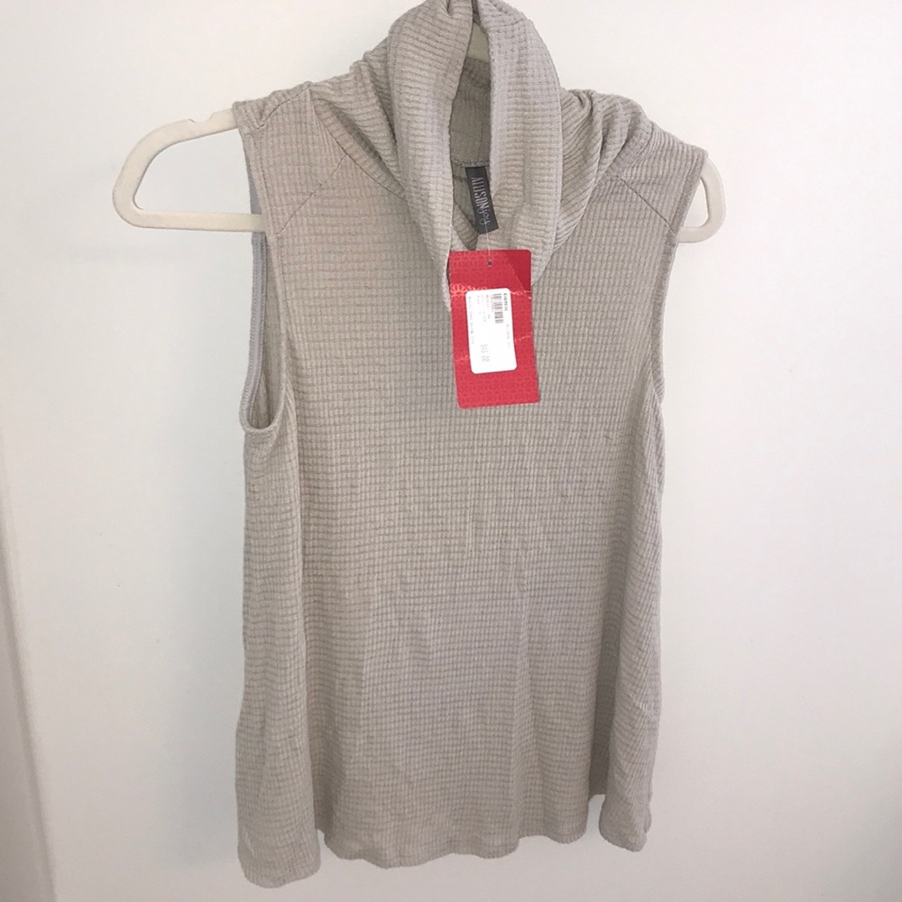 Evereve (Allison Joy) Oatmeal Cowl Neck Tank